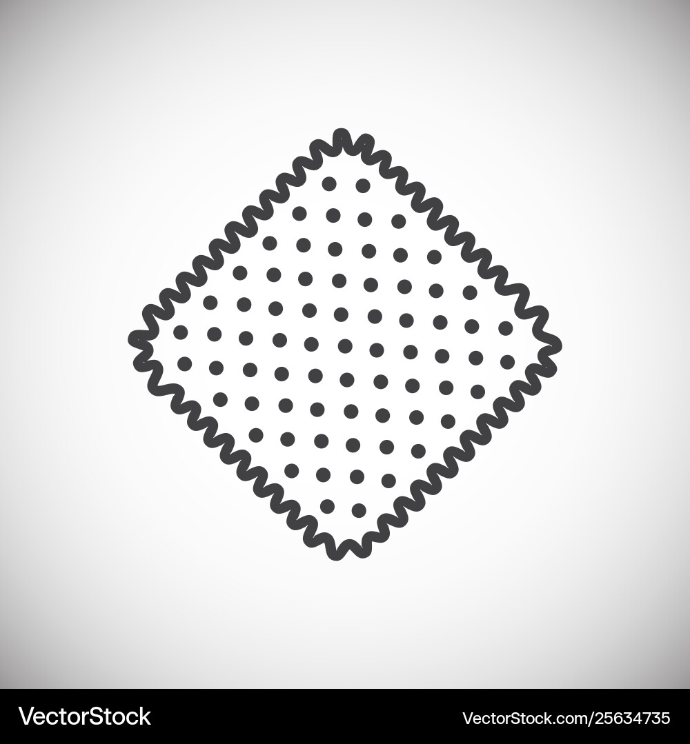 Cookie icon on background for graphic and web Cookie icon on background for graphic and web Vector Image