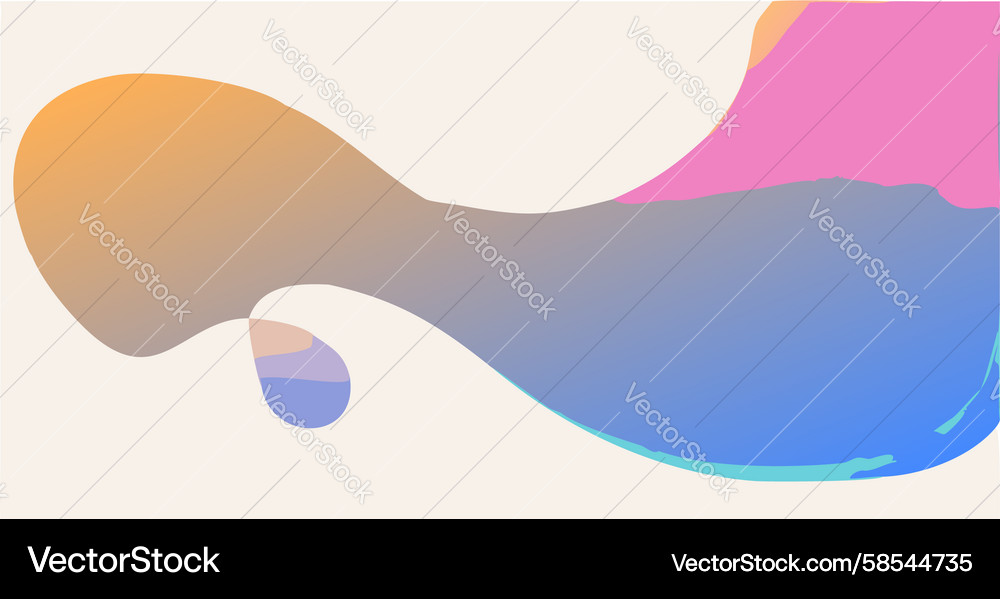 Fluid Gradient Blob Shape Vector Image