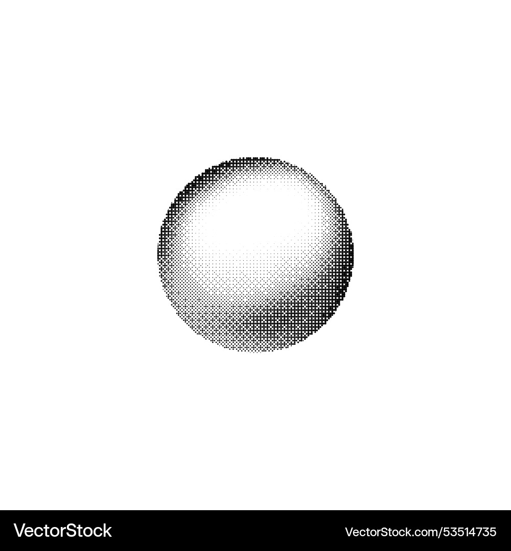Grainy gradient pattern from dots circle shape Grainy gradient pattern from dots circle shape vector image