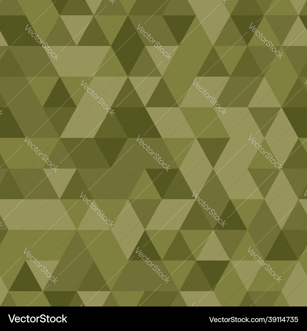 Khaki seamless pattern with triangular protection Vector Image