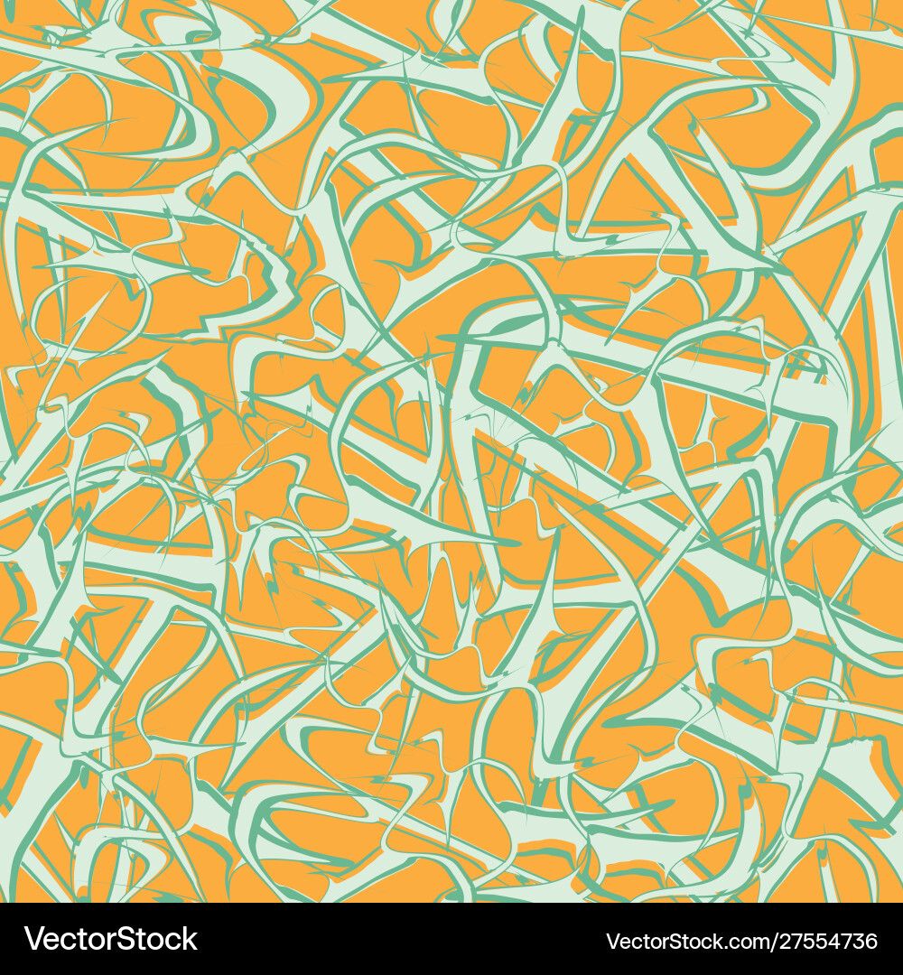 Abstract overlapping tree branches in cream vector image