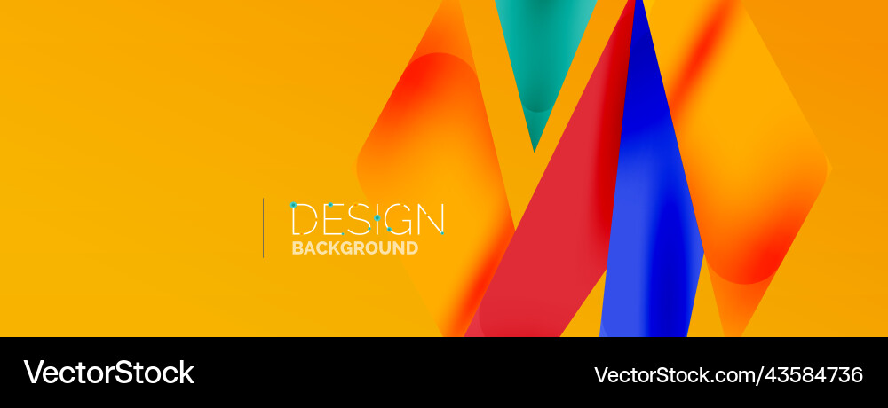 Background abstract overlapping shapes minimal Vector Image