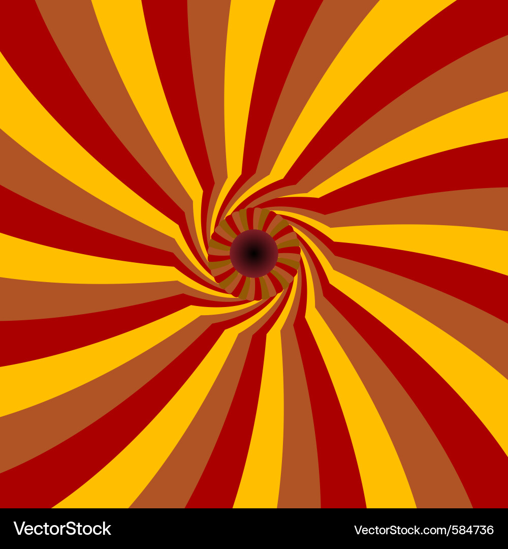 Curved rays pattern vector image