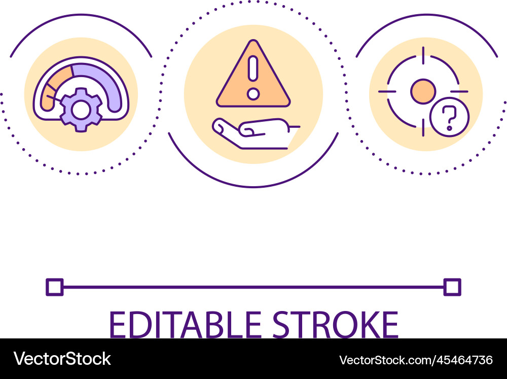 Error loop concept icon Vector Image