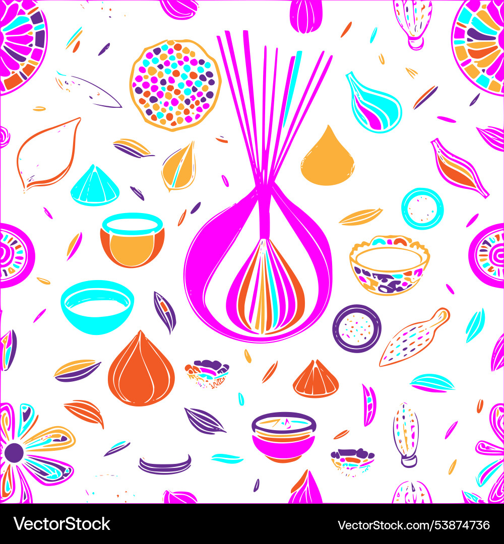 Incense abstract pattern seamless Incense abstract pattern seamless Vector Image