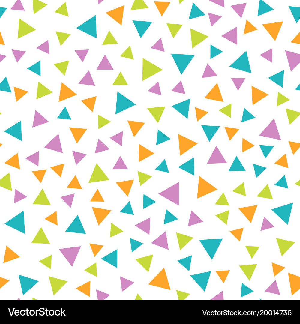 Seamless geometric pattern with triangles vector image