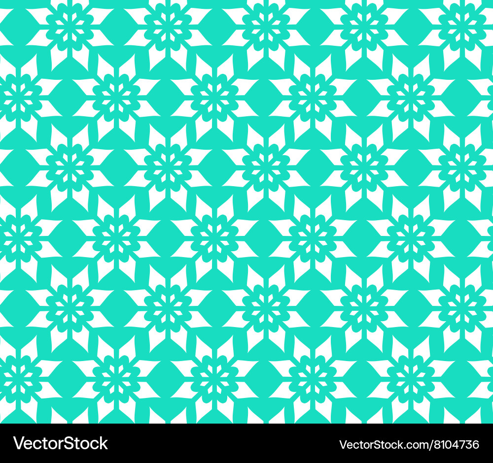 Simple abstract seamless pattern of flower vector image