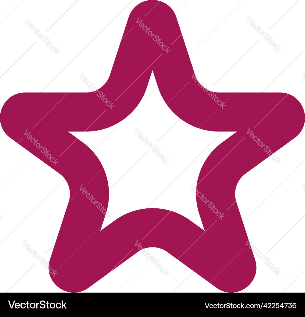 Star shape icon element Star shape icon element vector image