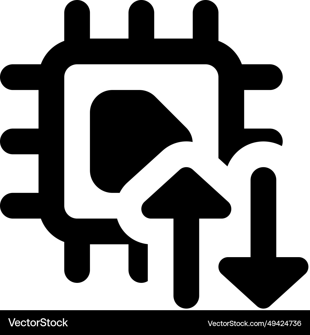 Utilizing a microprocessor to transfer data vector image