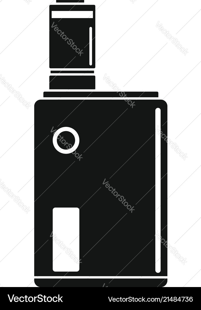 Vaping box icon simple style Vector Image