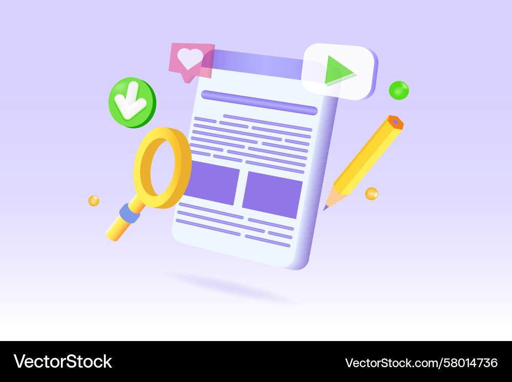 Web Development & UI Concepts Vector Image