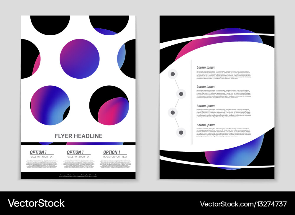 Abstract layout background set for art vector image