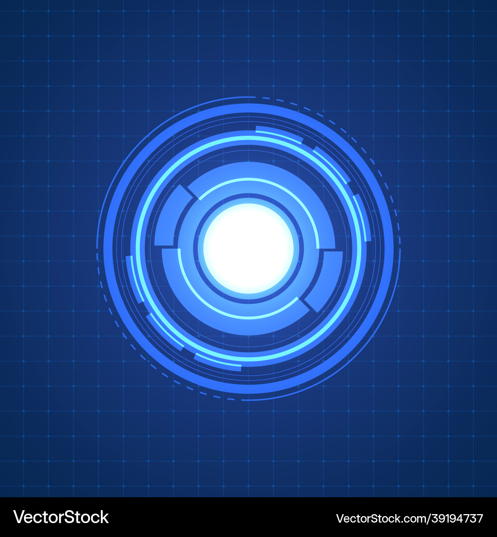 Abstract overlap circle digital background smart Abstract overlap circle digital background smart vector image