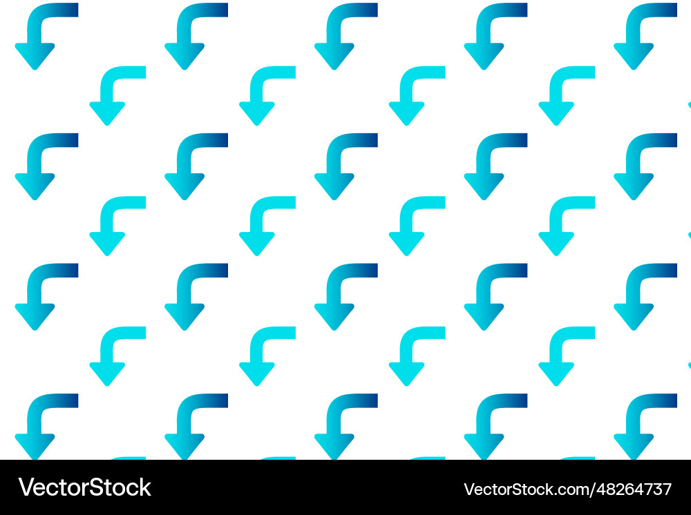 Abstract turn arrow pattern background vector image