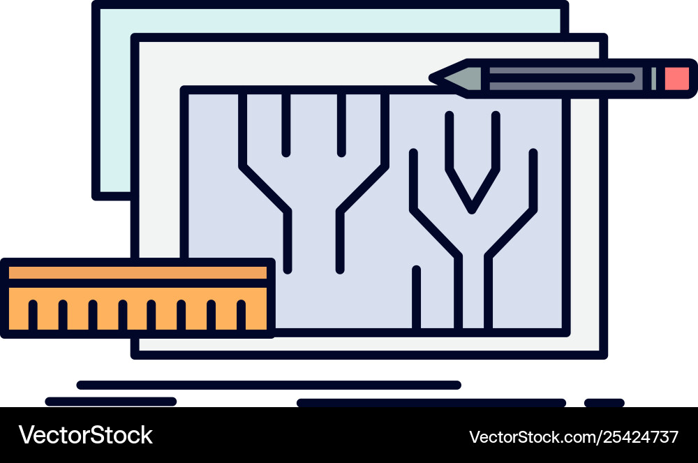 Architecture blueprint circuit design engineering Architecture blueprint circuit design engineering vector image