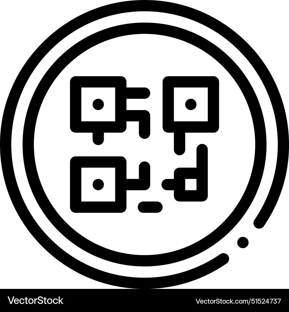 Bitcoin icon thin linear style design isolated Bitcoin icon thin linear style design isolated vector image