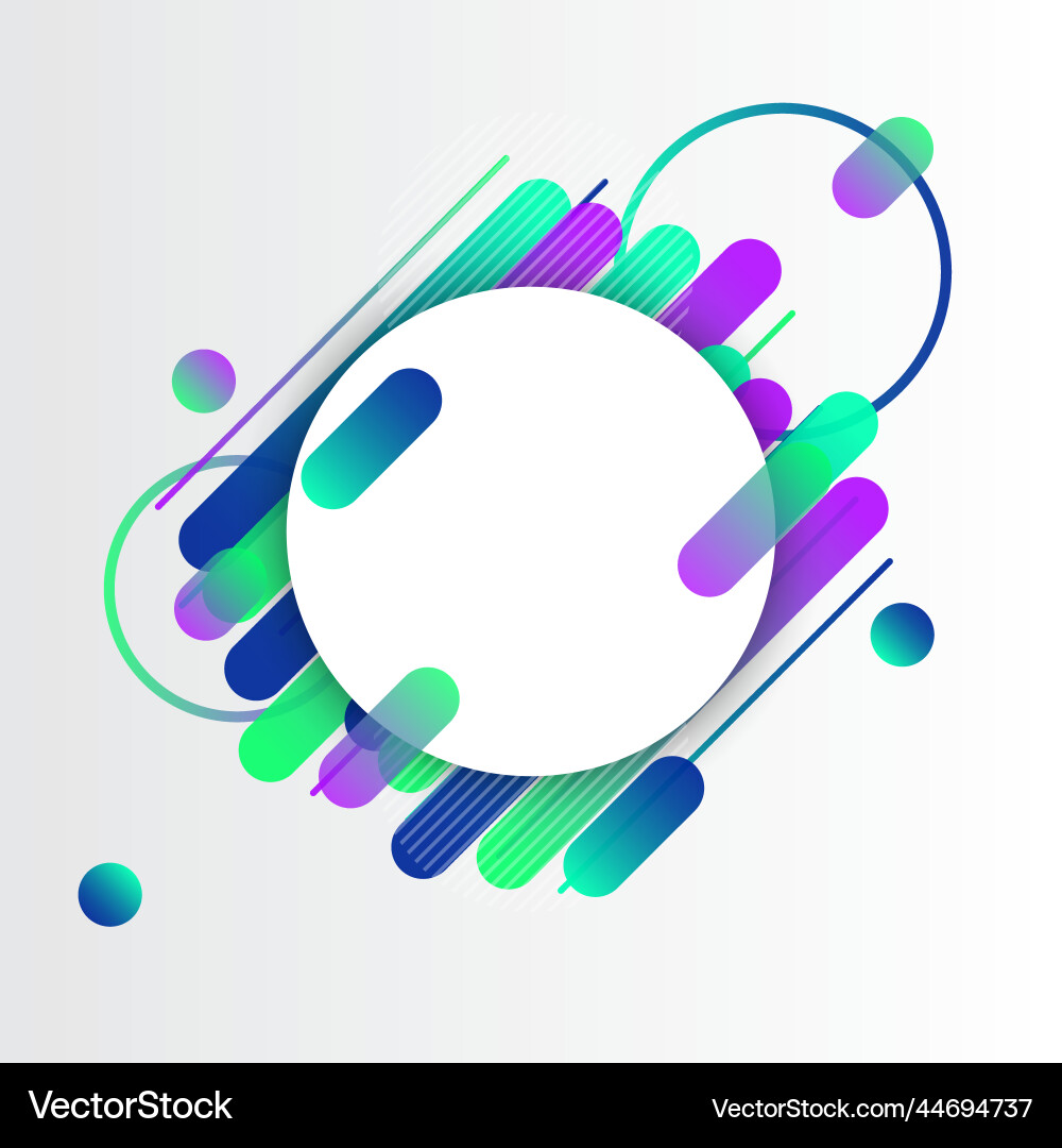 Creative rounded lines edge place for text Creative rounded lines edge place for text vector image