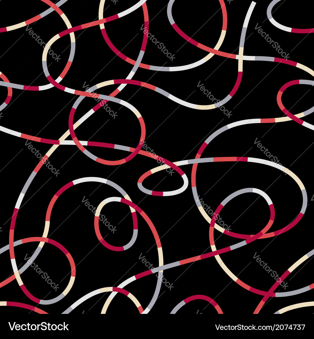 Dynamic Curl Pattern vector image