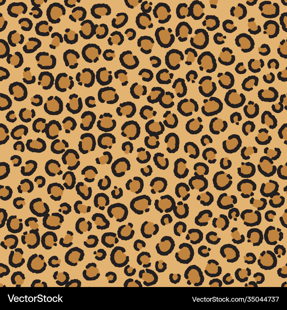 Leopard Spot Seamless Pattern vector image