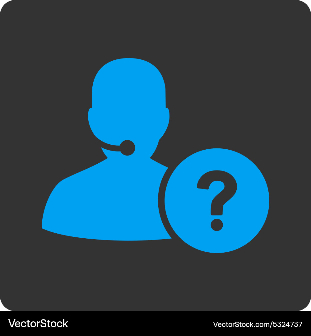 Online support icon from commerce buttons vector image