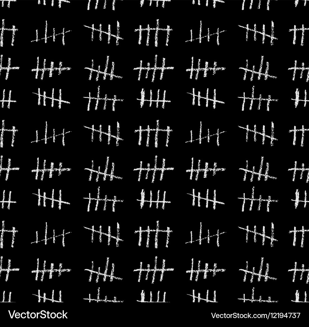 Tally Marks Counting Pattern vector image