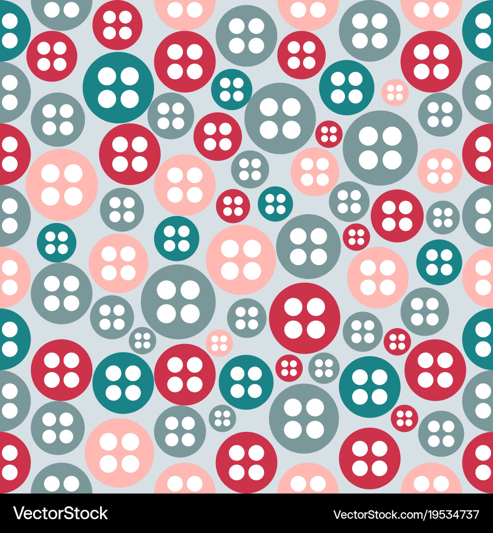 Texture from round form of buttons for seamless Vector Image