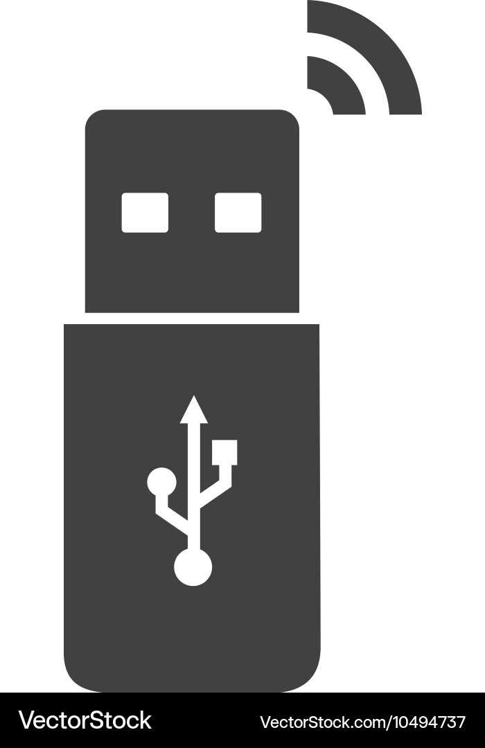 Usb connected backup design Vector Image