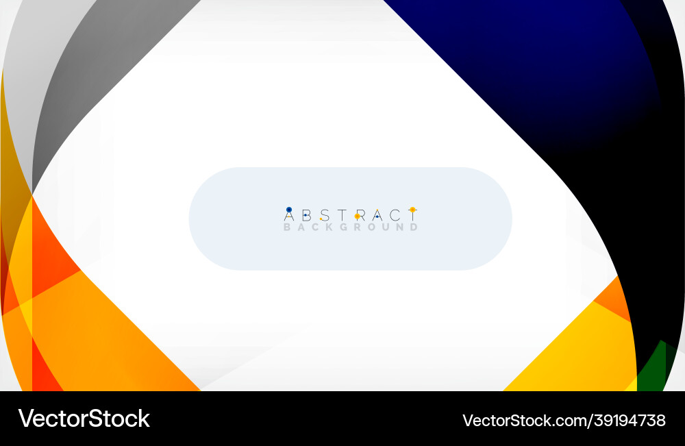 Abstract square shape with overlapping waves Vector Image