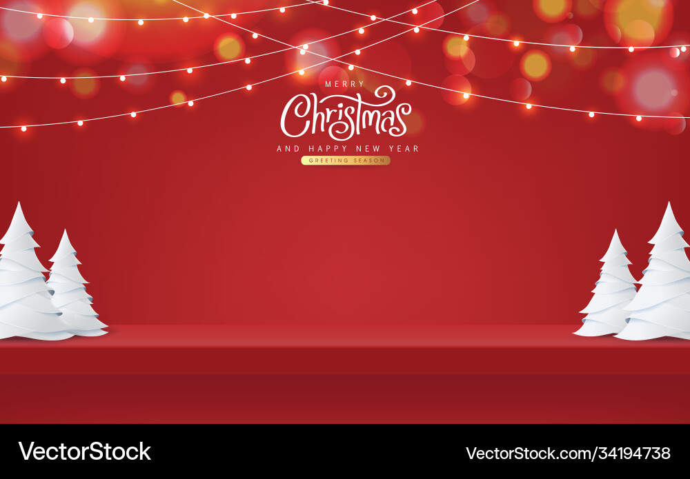 Feste Weihnachten Shelf Display Vektorbild
