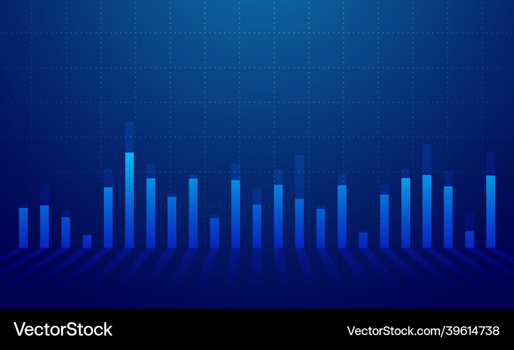 Financial Chart Data Analysis Royalty Free Vector Image