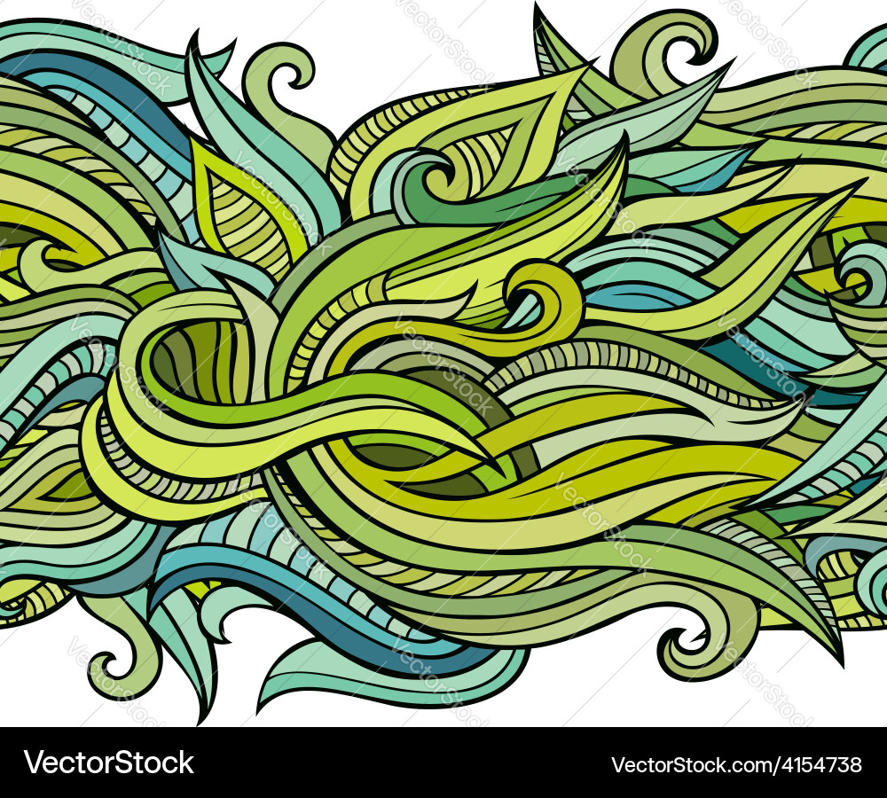 Floral Swirl Pattern Vector Image