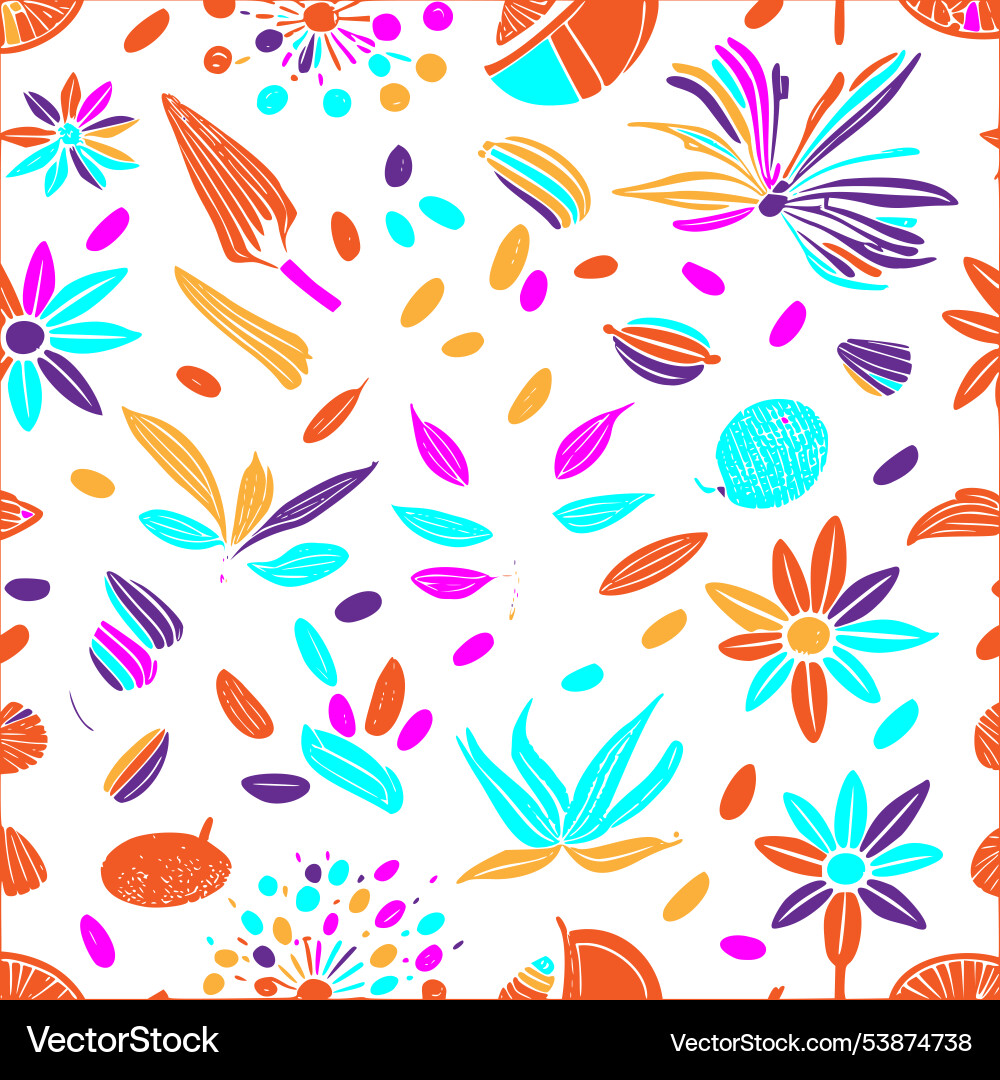 Incense abstract pattern seamless vector image