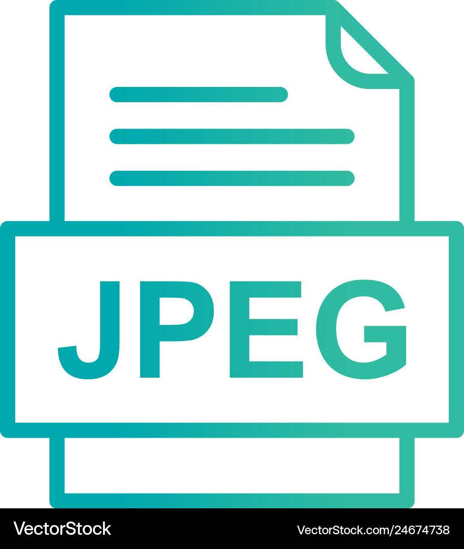 Jpeg file document icon Vector Image