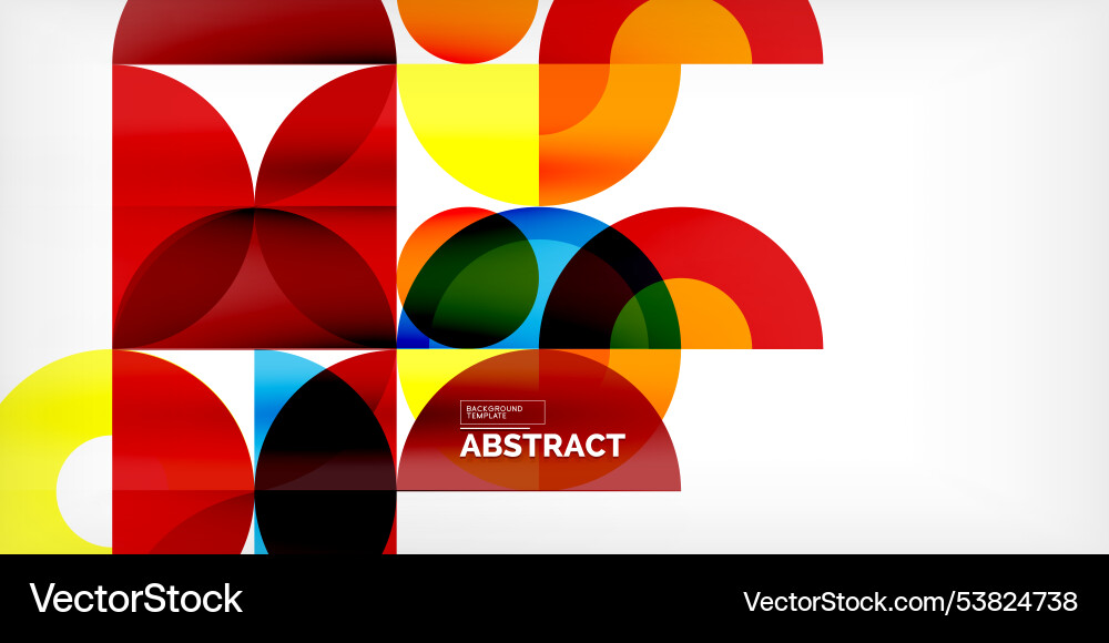 Minimal geometric abstract background circle Minimal geometric abstract background circle Vector Image