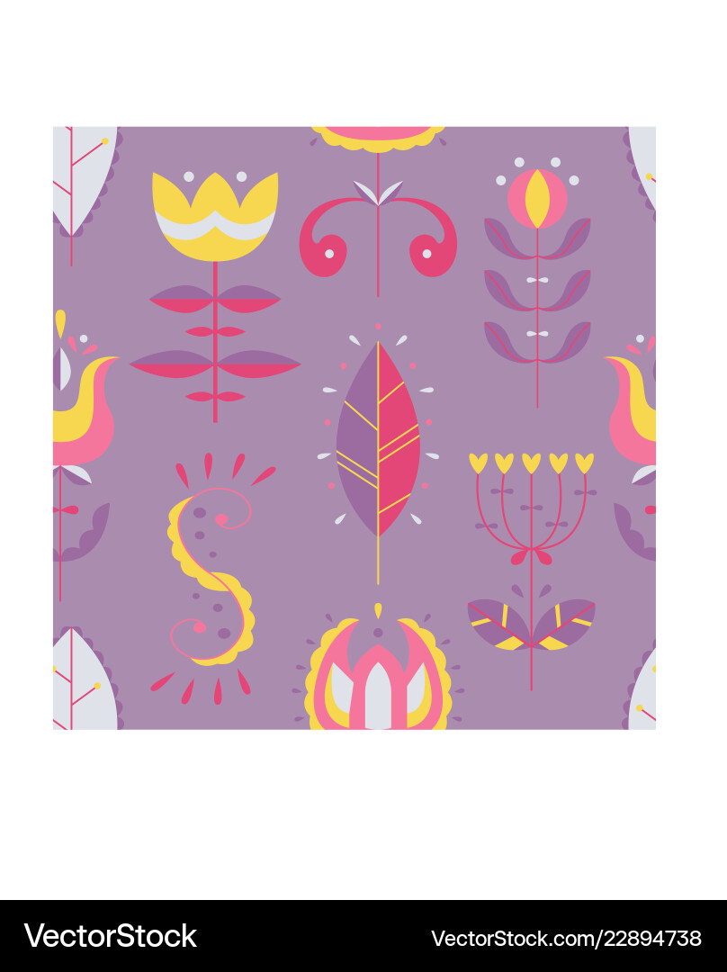 Seamless pattern in scandinavian Seamless pattern in scandinavian vector image