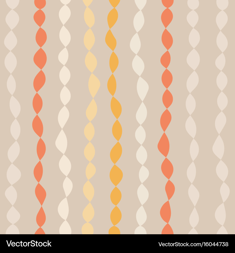 Seamless pattern with strings of beads Vector Image