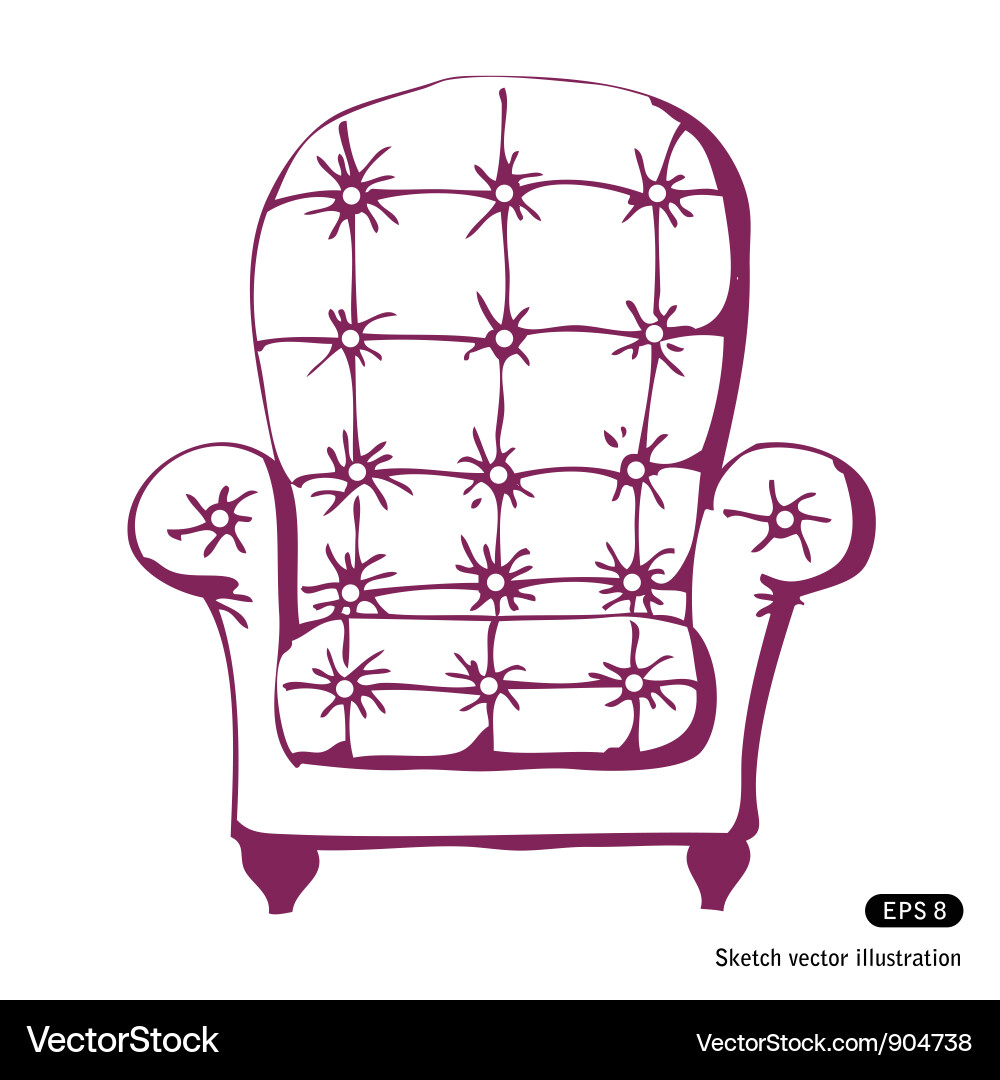 Vintage chair Vector Image