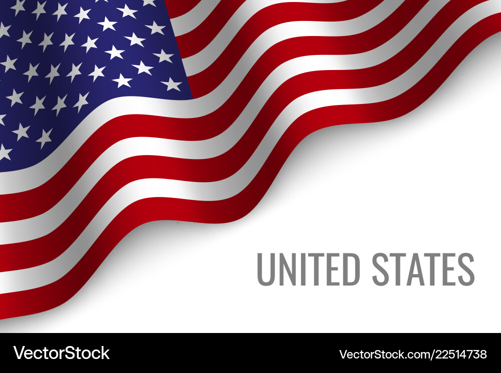 Waving flag with copyspace Waving flag with copyspace Vector Image
