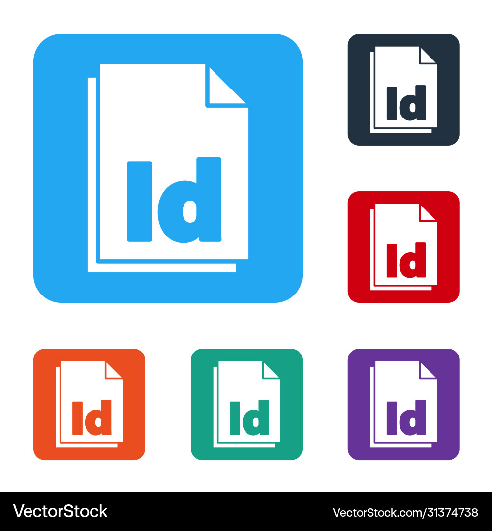 White id file document icon isolated on White id file document icon isolated on vector image