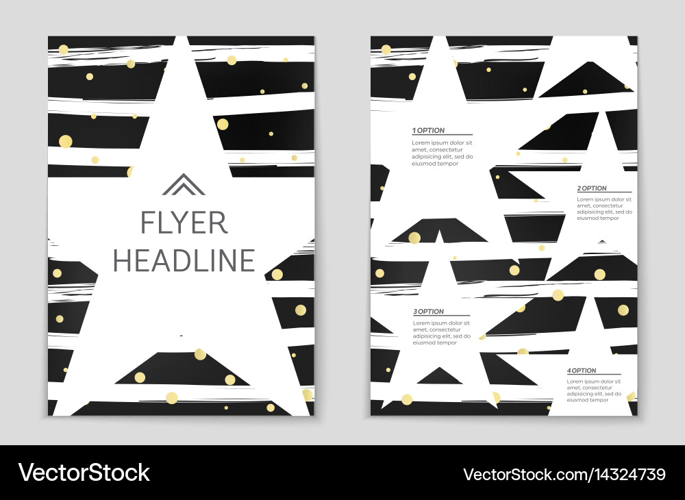 Abstract layout background set for art vector image