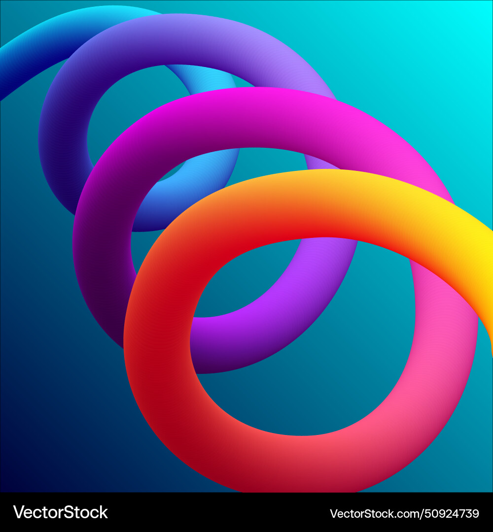 Abstract three-dimensional color mixing Abstract three-dimensional color mixing vector image