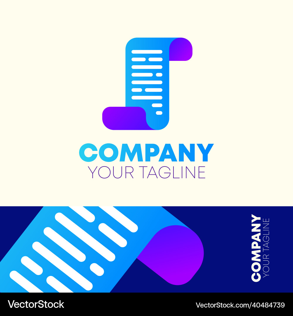 Gradient Document Icon vector image