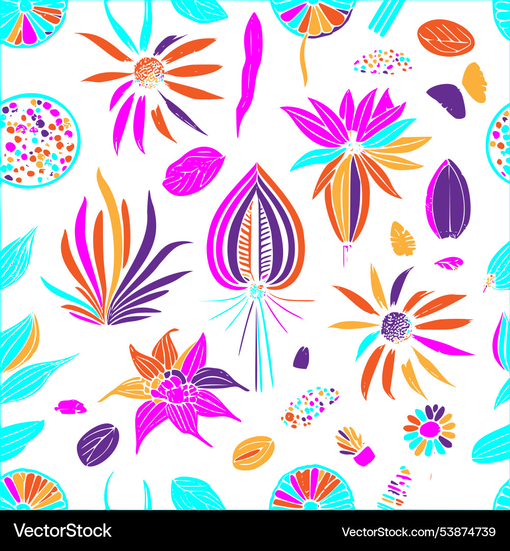 Incense abstract pattern seamless vector image