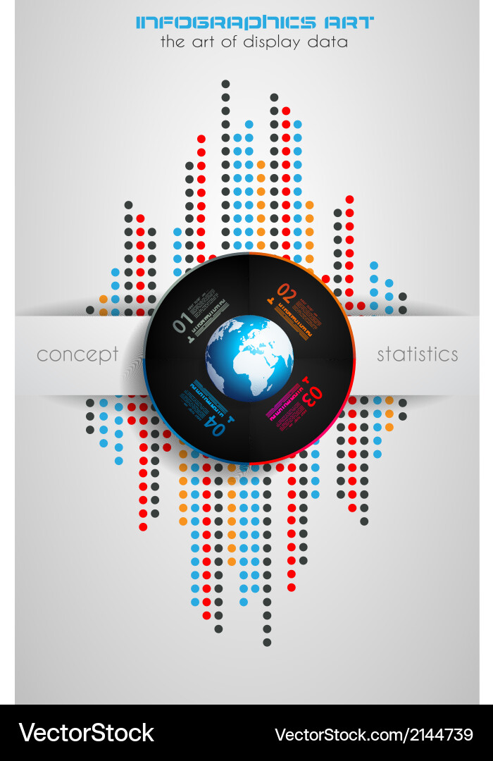 Infographics concept to display your data Vector Image