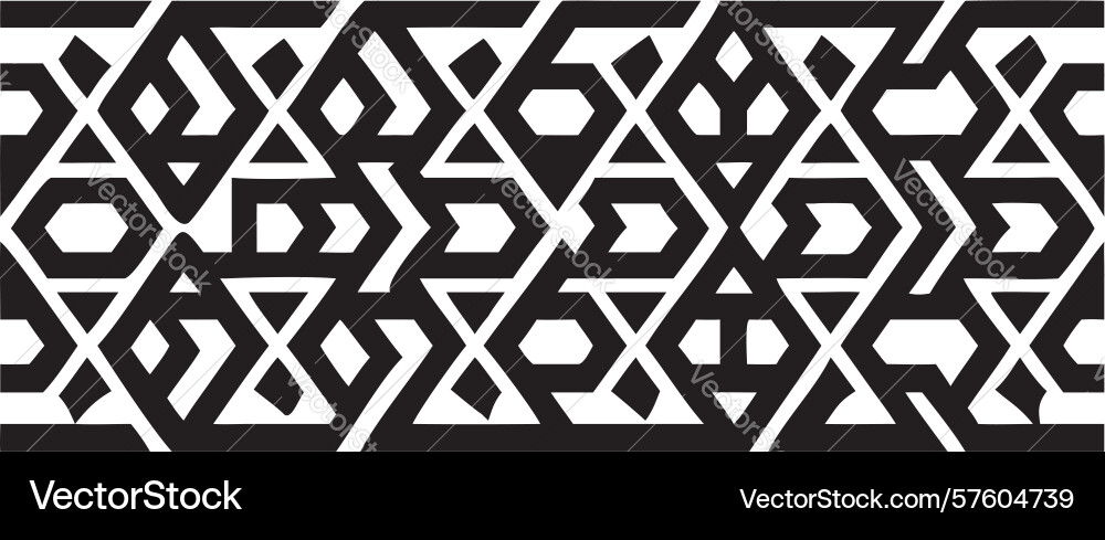 Intricate geometric interlocking lines pattern vector image