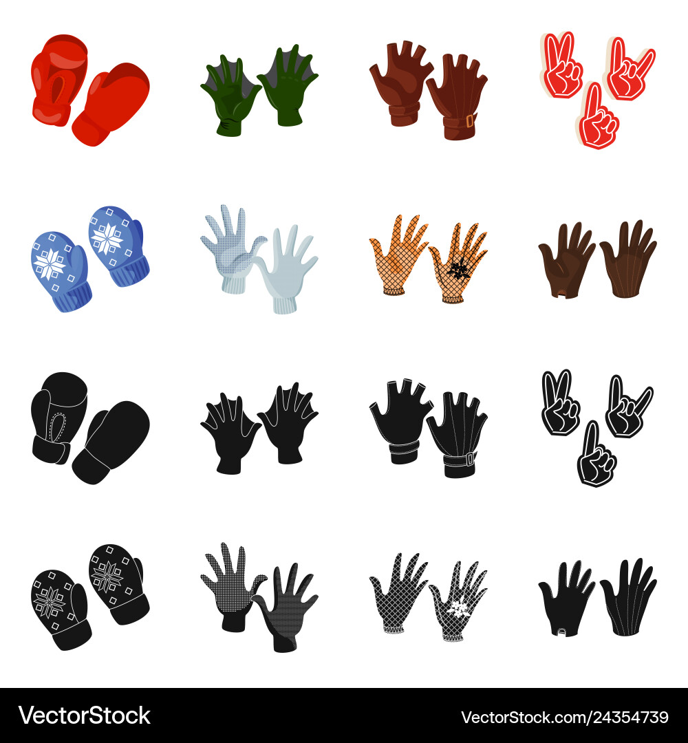 Isolated object of silhouette and safety symbol Vector Image