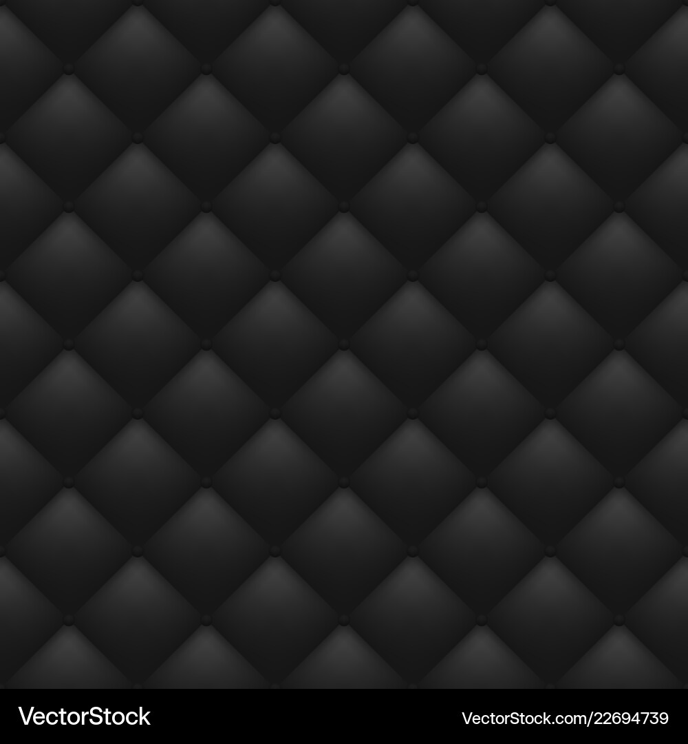 Quilted black background vector image