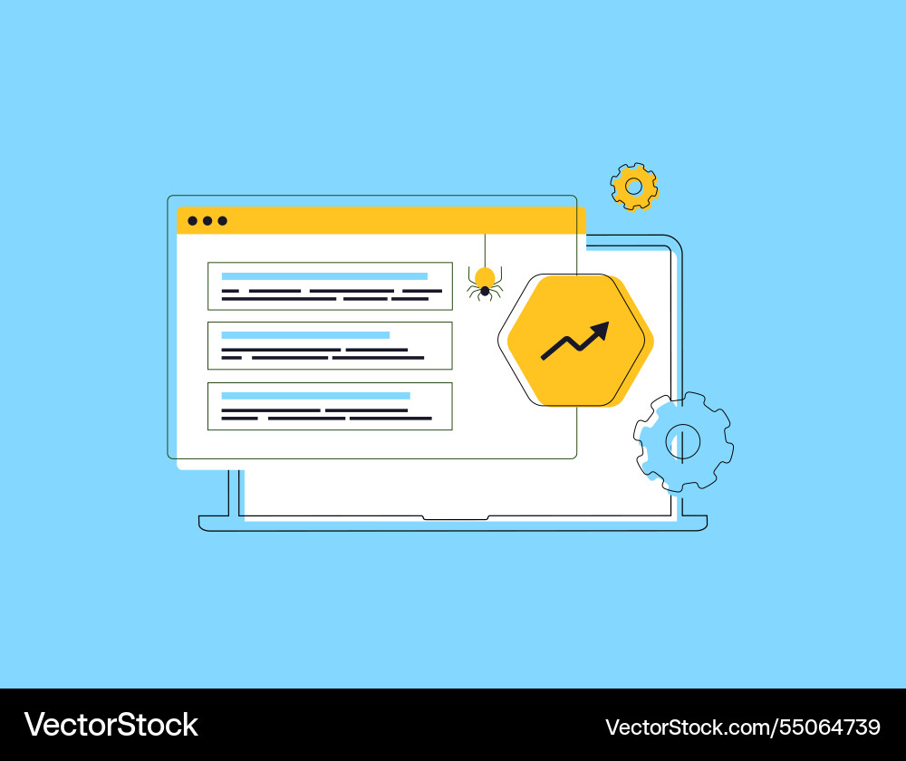 Search algorithm updates - seo strategists Search algorithm updates - seo strategists vector image