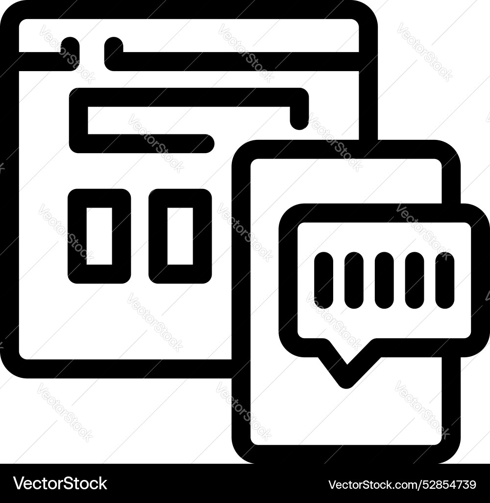 Smartphone receiving password for website login Smartphone receiving password for website login vector image