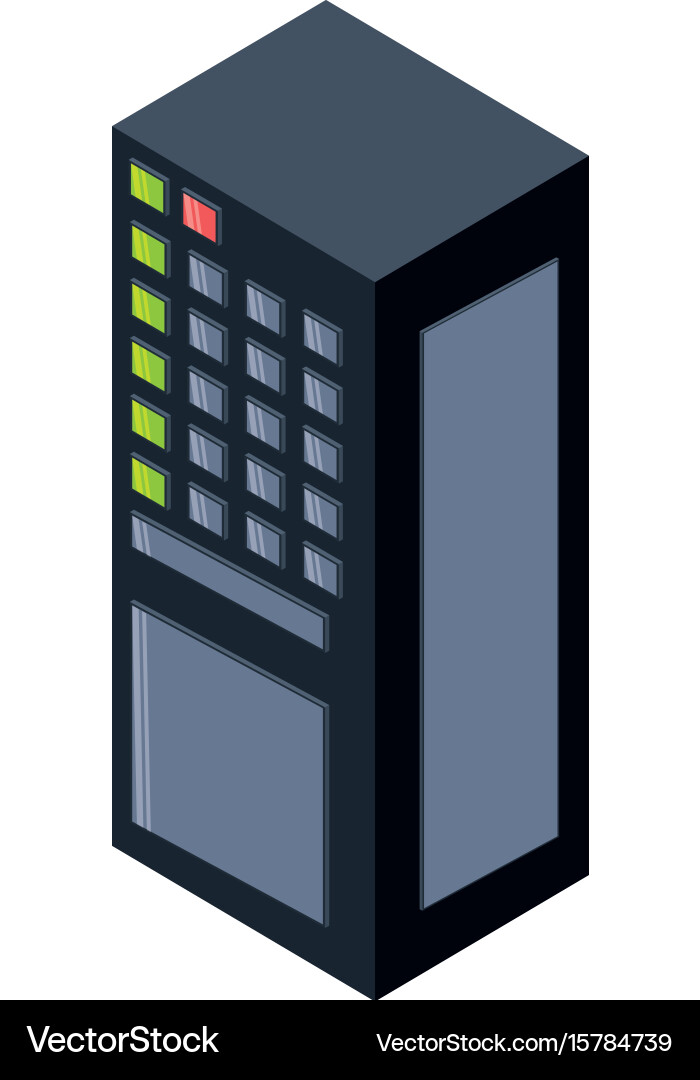 Storage database 3d vector image
